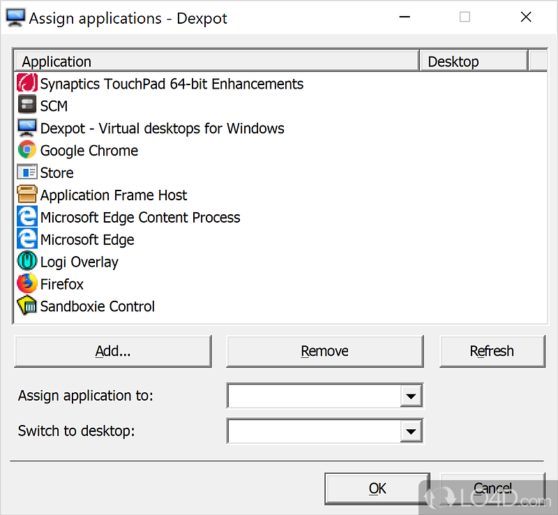 Dexpot: Window catalog - Screenshot of Dexpot