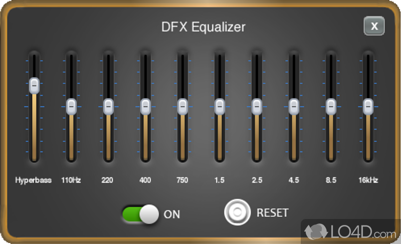 Improve the audio on Winamp, Spotify and other services - Screenshot of DFX Audio Enhancer
