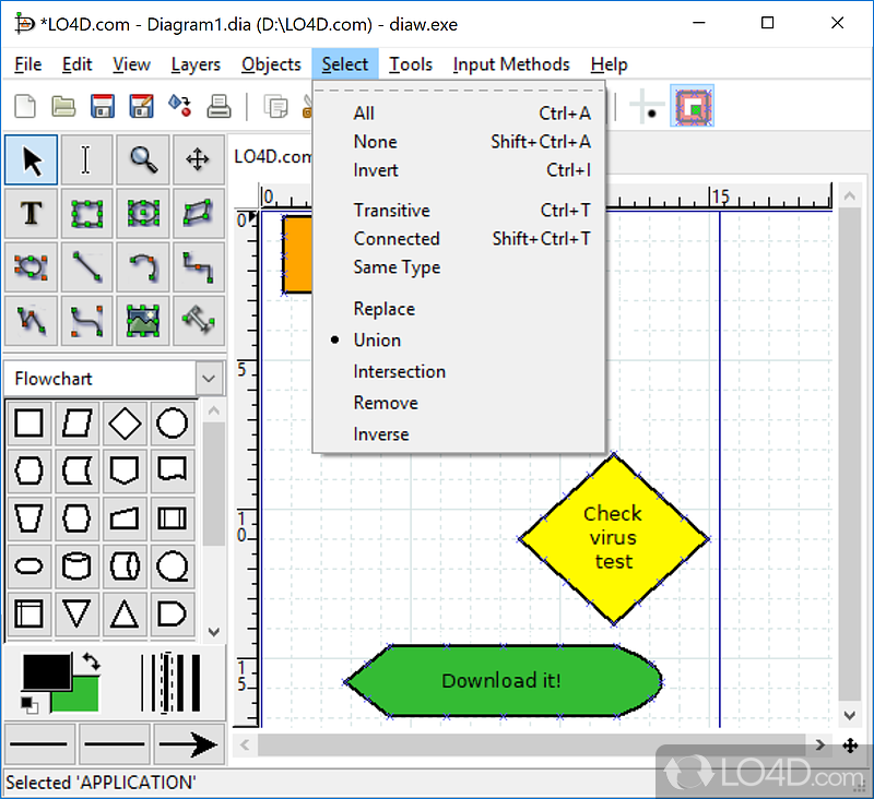 Dia diagram editor