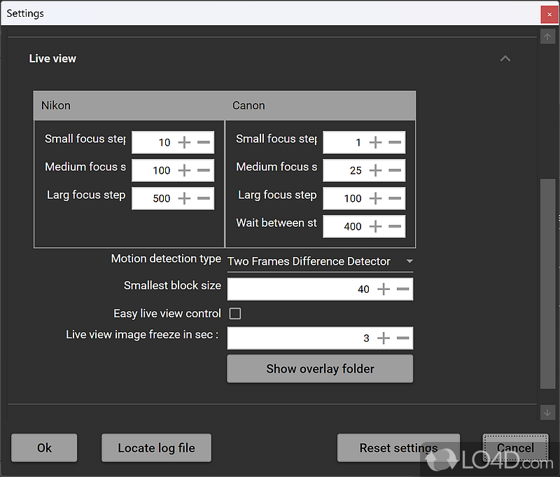 Control your camera settings remotely - Screenshot of digiCamControl