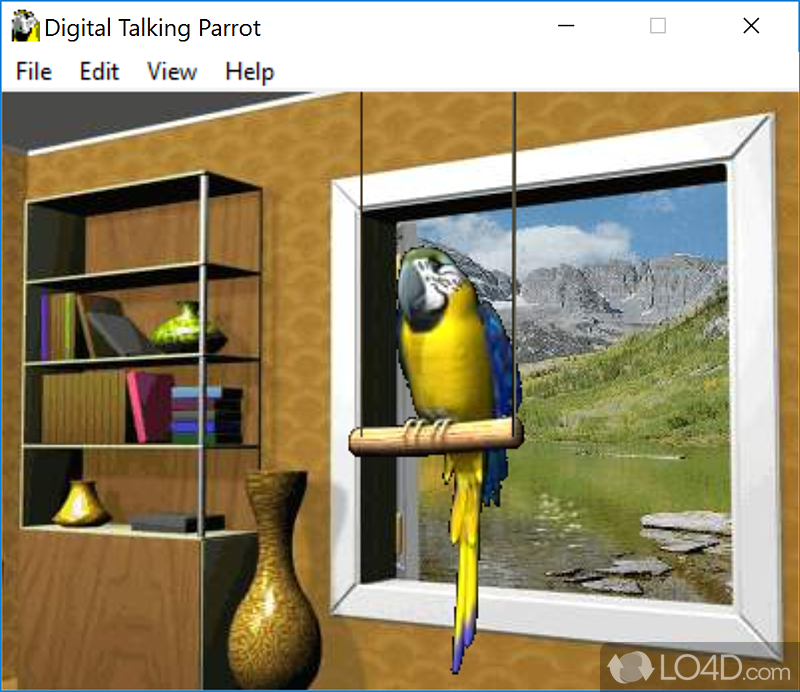 Digital Talking Parrot: User interface - Screenshot of Digital Talking Parrot