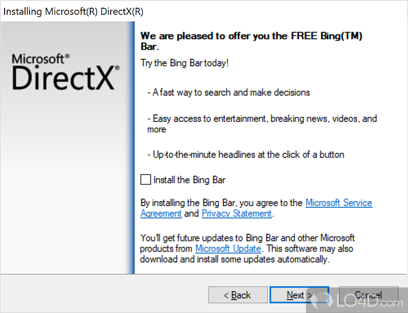 directx web installer