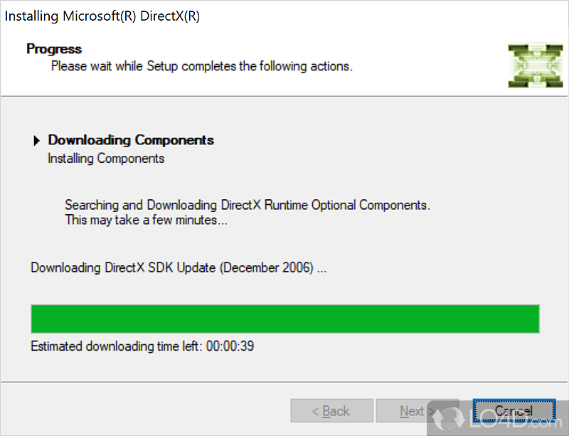 directx and runtime web installer