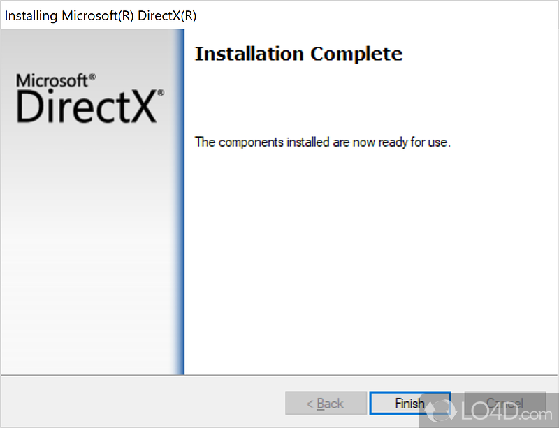 directx end user runtime web installer windows 10