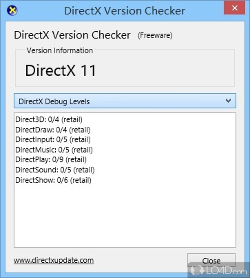 DirectX Version Checker: Portability perks - Screenshot of DirectX Version Checker