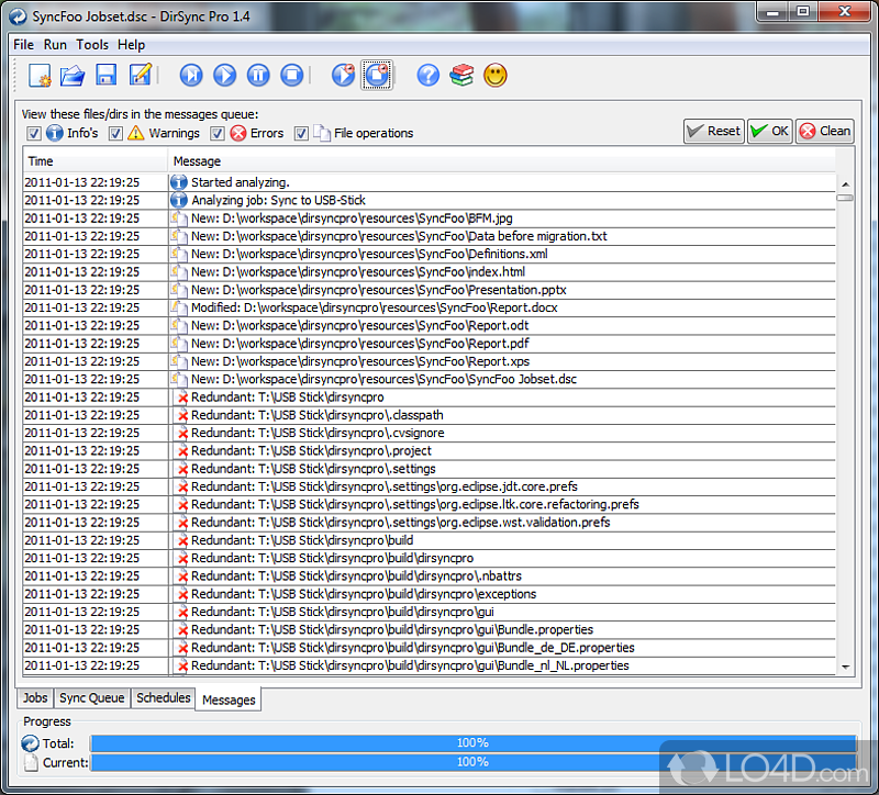 Powerful open source file and folder synchronizer - Screenshot of DirSync Pro