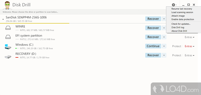 Recover data from HDD - Screenshot of Disk Drill