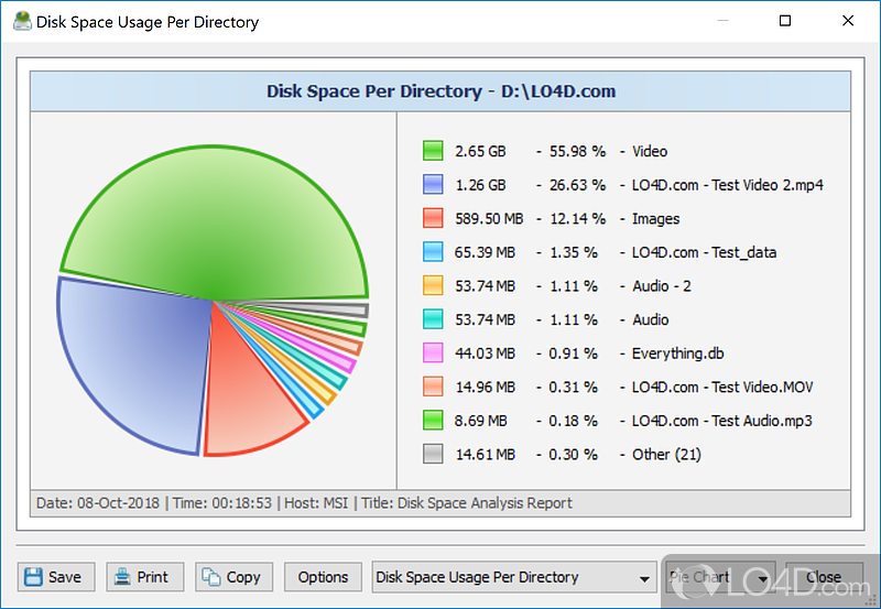 DiskSavvy is a fast and disk space analyzer utility - Screenshot of Disk Savvy