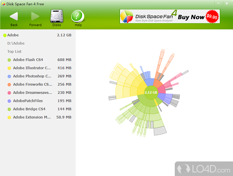 Disk space analyzer & duplicate file remover - Screenshot of Disk Space Fan