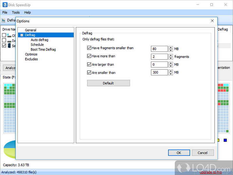 Analyze, defragment and optimize your hard drive the easy way - Screenshot of Disk SpeedUp