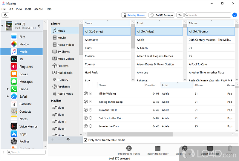 DiskAid File Transfer to iPhone (USB Drive) - Screenshot of iMazing