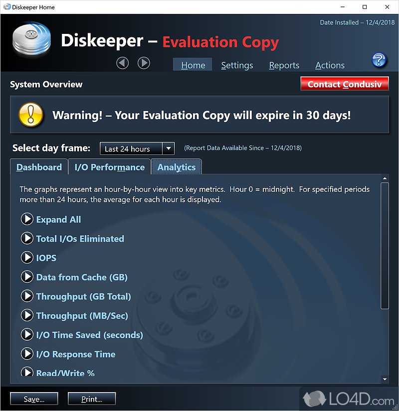 Diskeeper Home screenshot