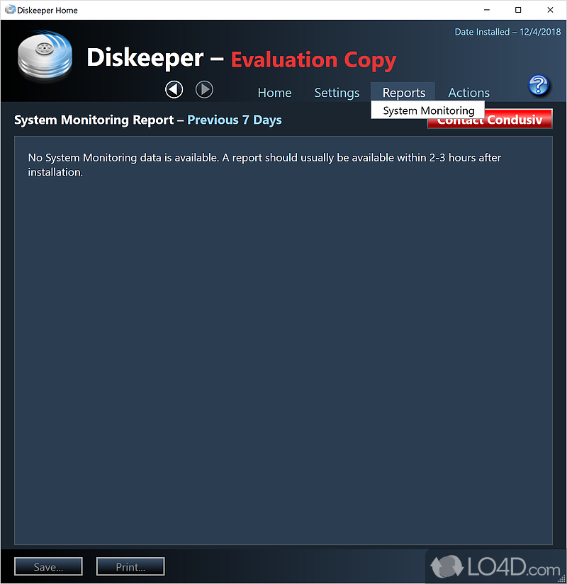 Diskeeper Home screenshot