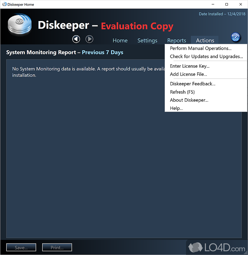 Diskeeper Home screenshot