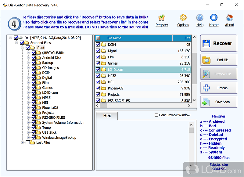 DiskGetor Data Recovery Free screenshot