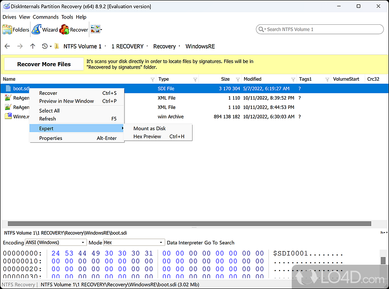 DiskInternals Partition Recovery screenshot