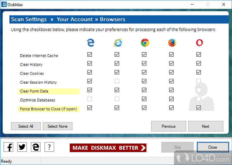 A common method to clean your PC - Screenshot of DiskMax