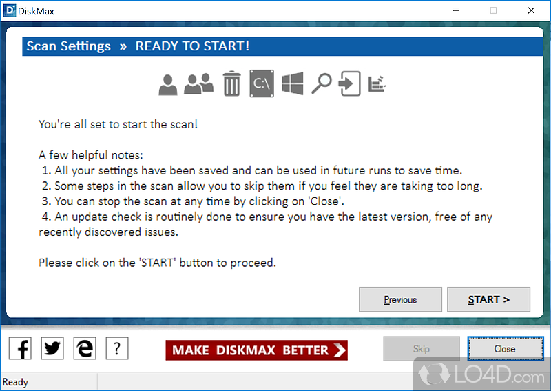 Get optimization done for more power - Screenshot of DiskMax