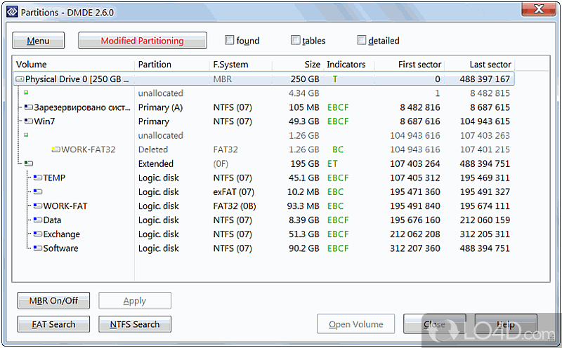 Well-organized interface - Screenshot of DMDE