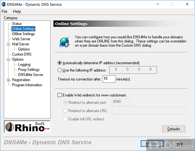 DNS4Me: User interface - Screenshot of DNS4Me