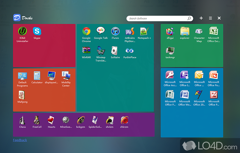 Most popular free dock for Windows - Screenshot of Docks