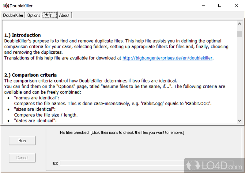 A free Software utilities program for Windows - Screenshot of DoubleKiller