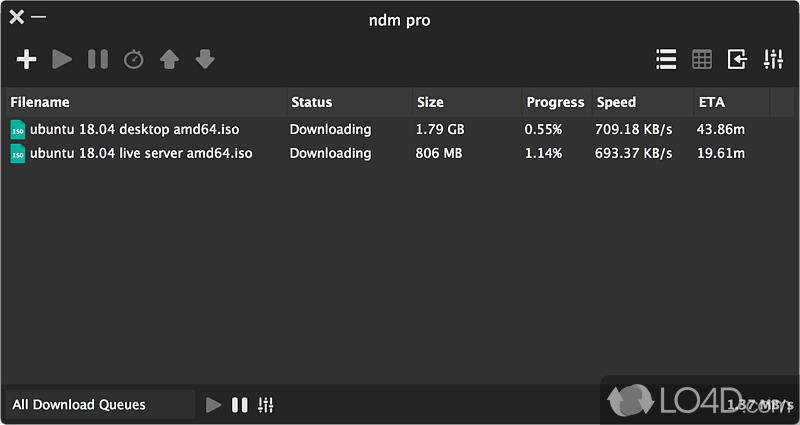 Download Ninja: User interface - Screenshot of Download Ninja