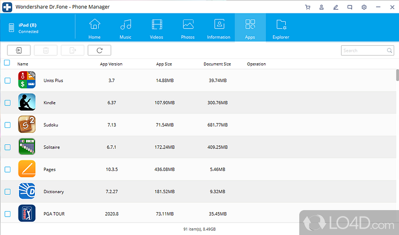 Dr. Fone Toolkit for iOS: Data recovery - Screenshot of Dr. Fone Toolkit for iOS