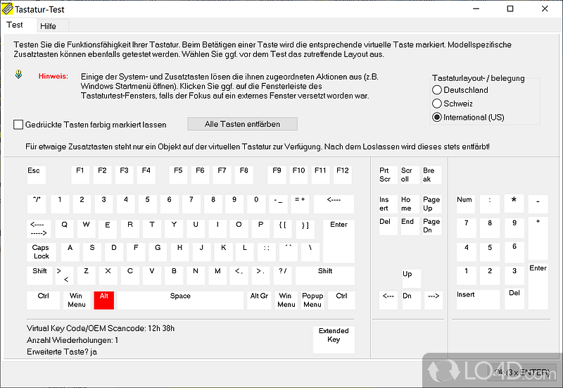 Dr. Hardware: User interface - Screenshot of Dr. Hardware