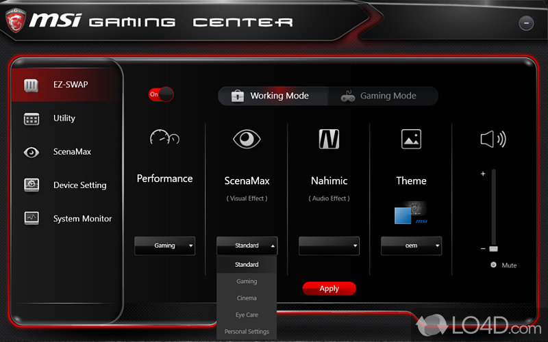 Optimize LED lighting - Screenshot of Dragon Gaming Center