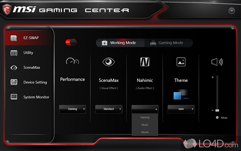 System diagnostics - Screenshot of Dragon Gaming Center