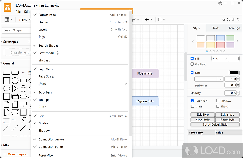 Create hassle-free diagrams - Screenshot of draw.io Desktop