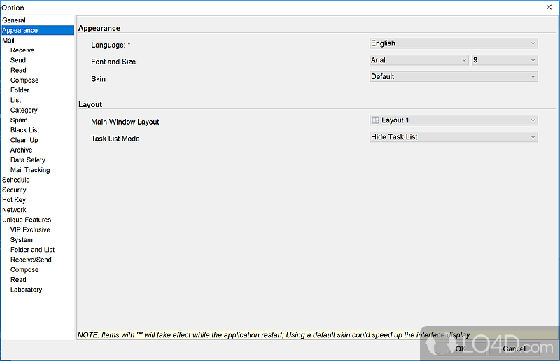 DreamMail: E-mail client - Screenshot of DreamMail