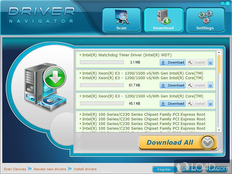 DriverNavigator screenshot