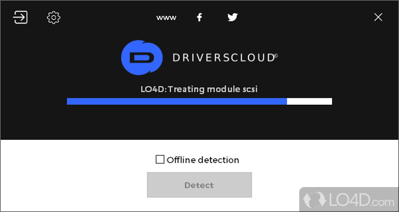 Simple installer and web UI - Screenshot of DriversCloud