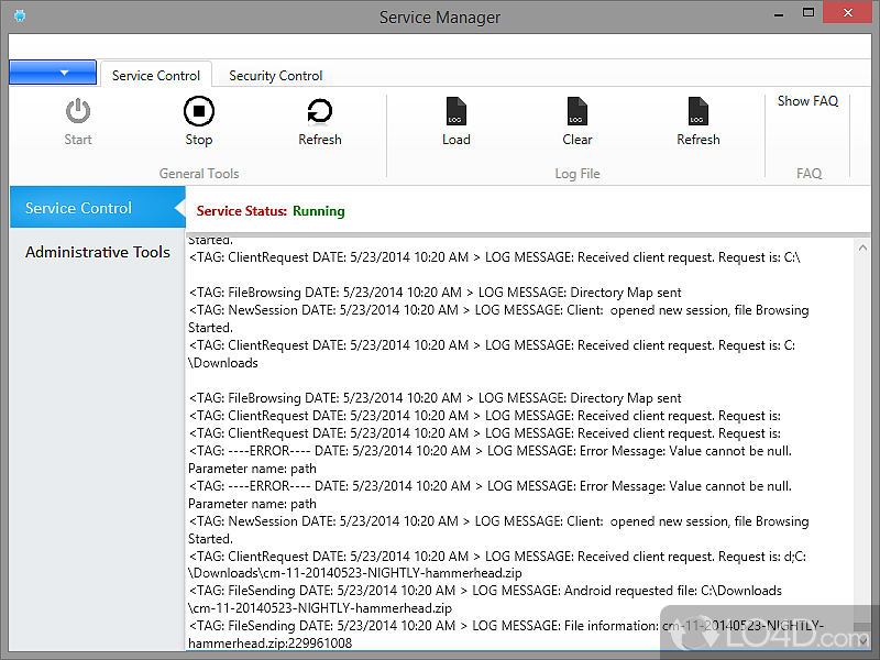 Nifty software solution that comes in to all those who want to manage their computer files using their Android smartphones - Screenshot of Droid Sync Manager