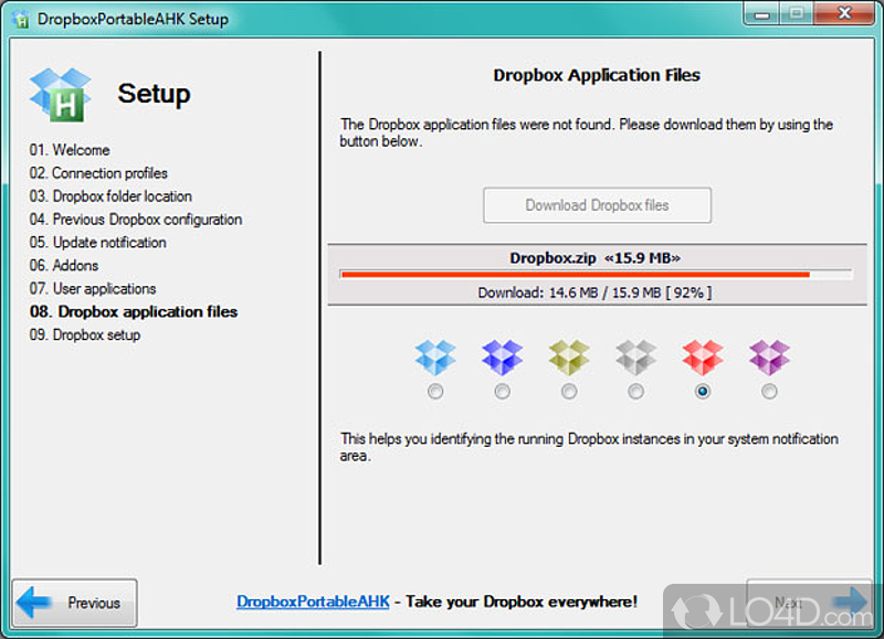 DropboxPortableAHK screenshot