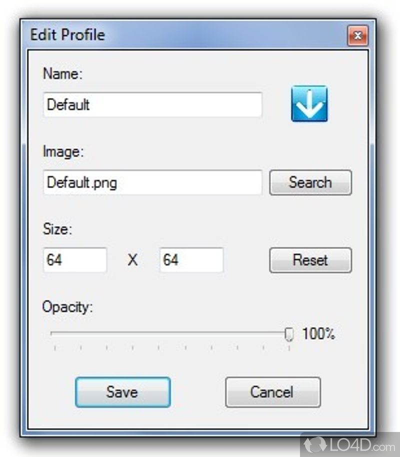 DropIt: User interface - Screenshot of DropIt