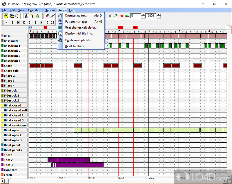 Drumsite screenshot