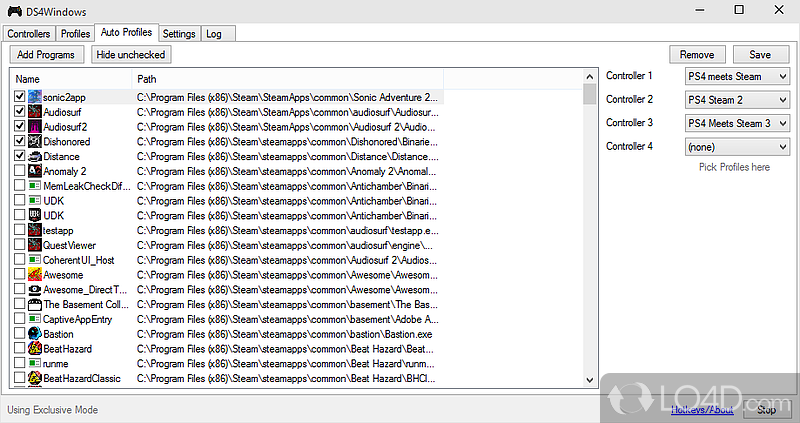 Full configuration of your Sony DualShock 4 controller - Screenshot of DS4Windows