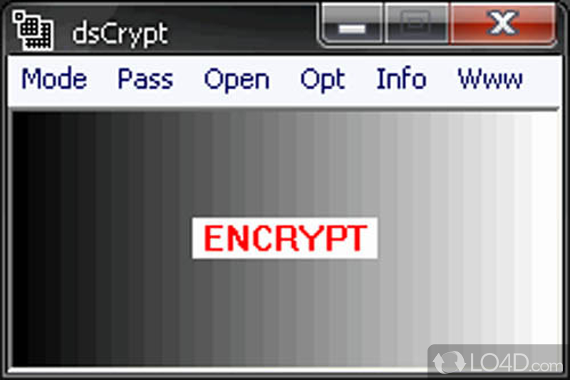 Enhanced security AES file encryption software with interface - Screenshot of dsCrypt