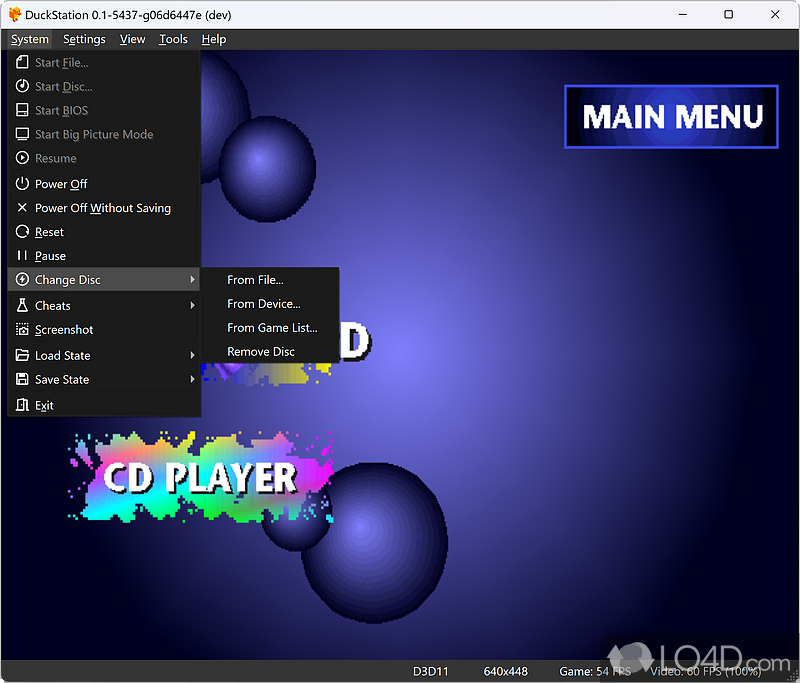 Free emulator for PS1 - Screenshot of DuckStation