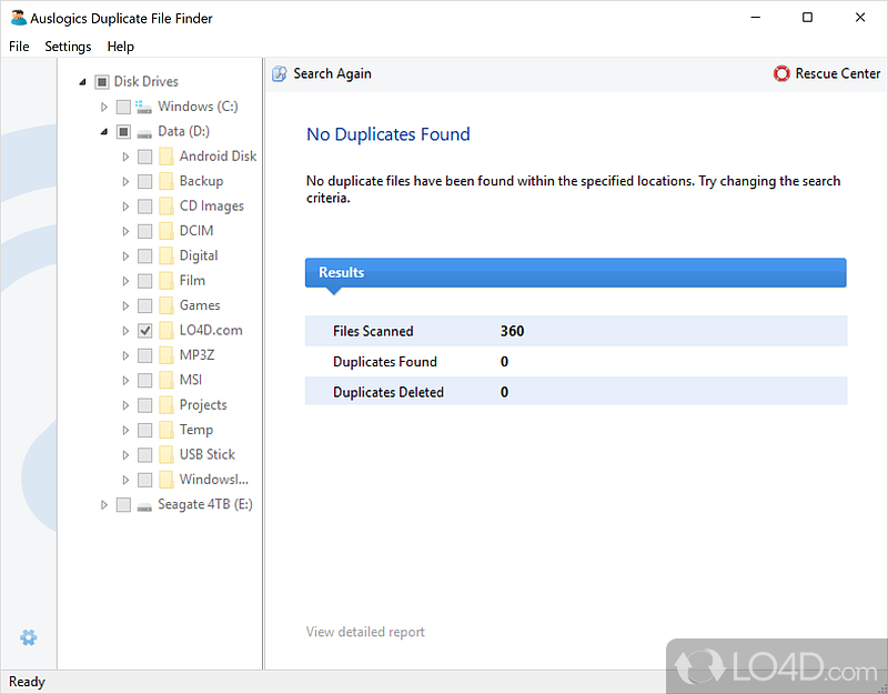 Auslogics Duplicate File Finder screenshot