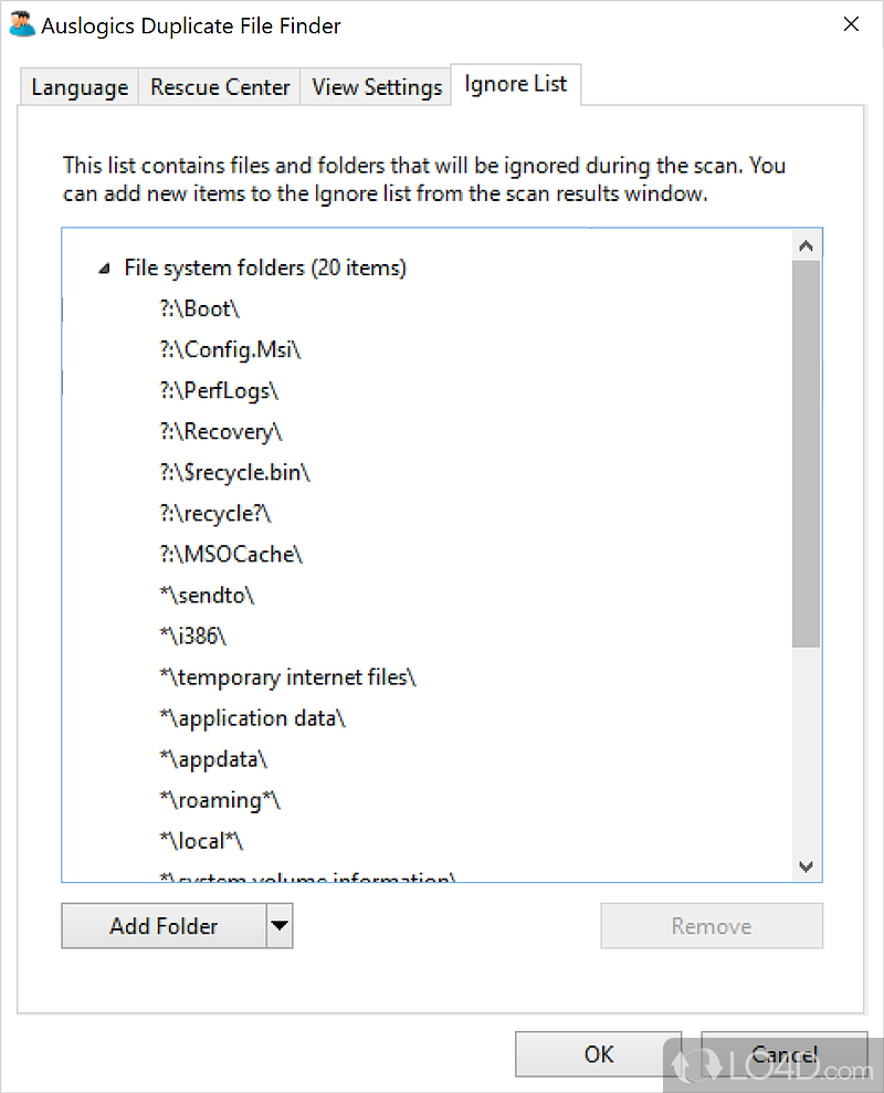 Auslogics Duplicate File Finder screenshot