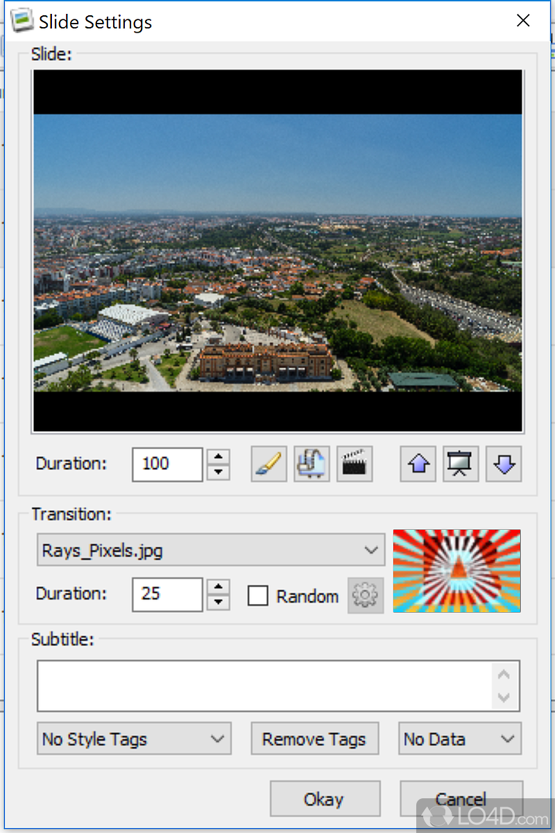 Excellent frontend for open source programs to create DVD slideshows - Screenshot of DVD Slideshow GUI