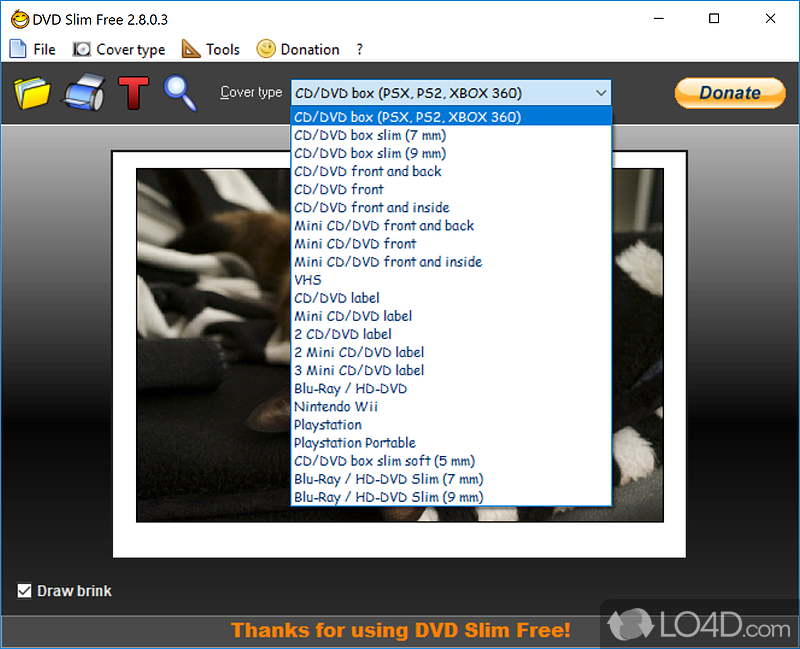 DVD Slim Free: User interface - Screenshot of DVD Slim Free