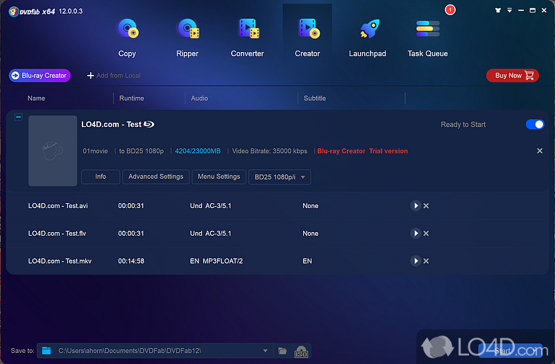 Comprehensive suite for DVD management - Screenshot of DVDFab Suite