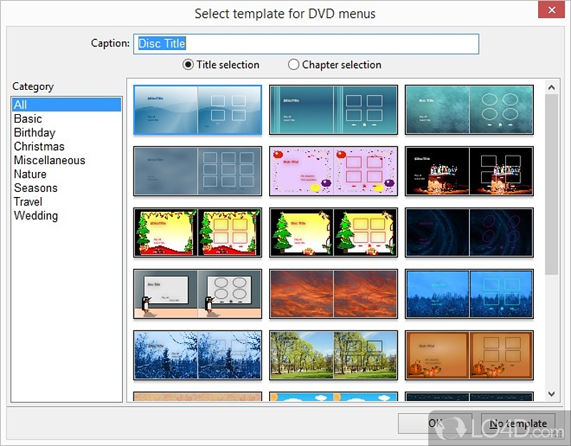 Free DVD authoring app - Screenshot of DVDStyler