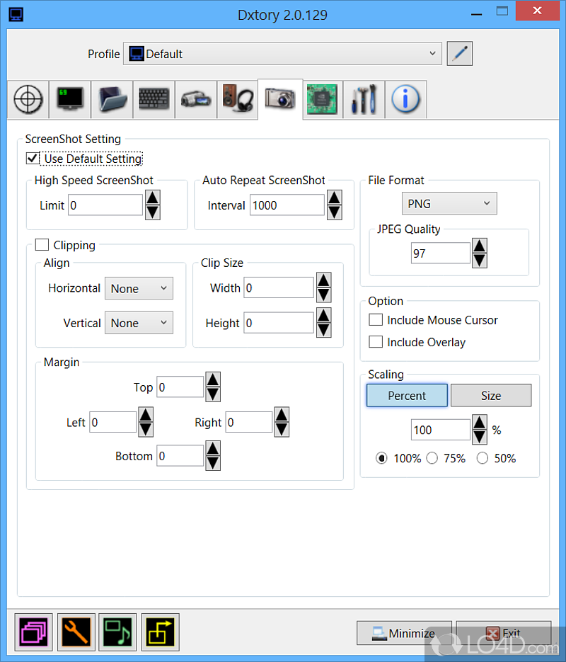 Movie capture tool - Screenshot of Dxtory