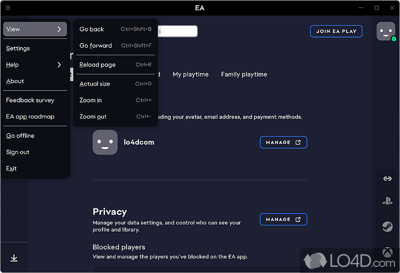 EA App: Beta project - Screenshot of EA App